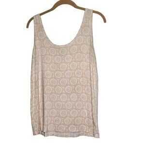 Yala Womens L Sleeveless Tank Top With Floral Print Bamboo Viscose‎ Blend Soft